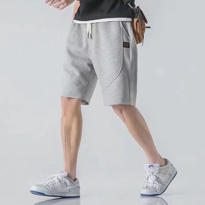 New Men's Shorts Casual Summer Solid Color Capris Fashion Loose Fit Sports Shorts for Men