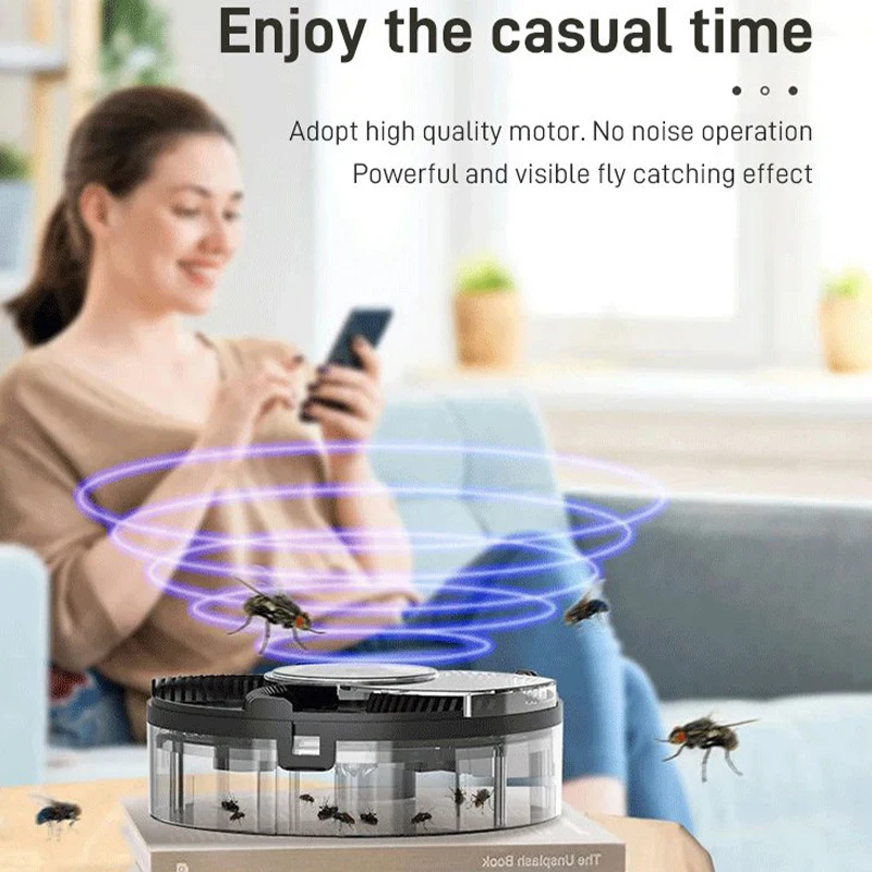 Ловушка для мух и насекомых электронный отпугиватель вредителей комнатный
