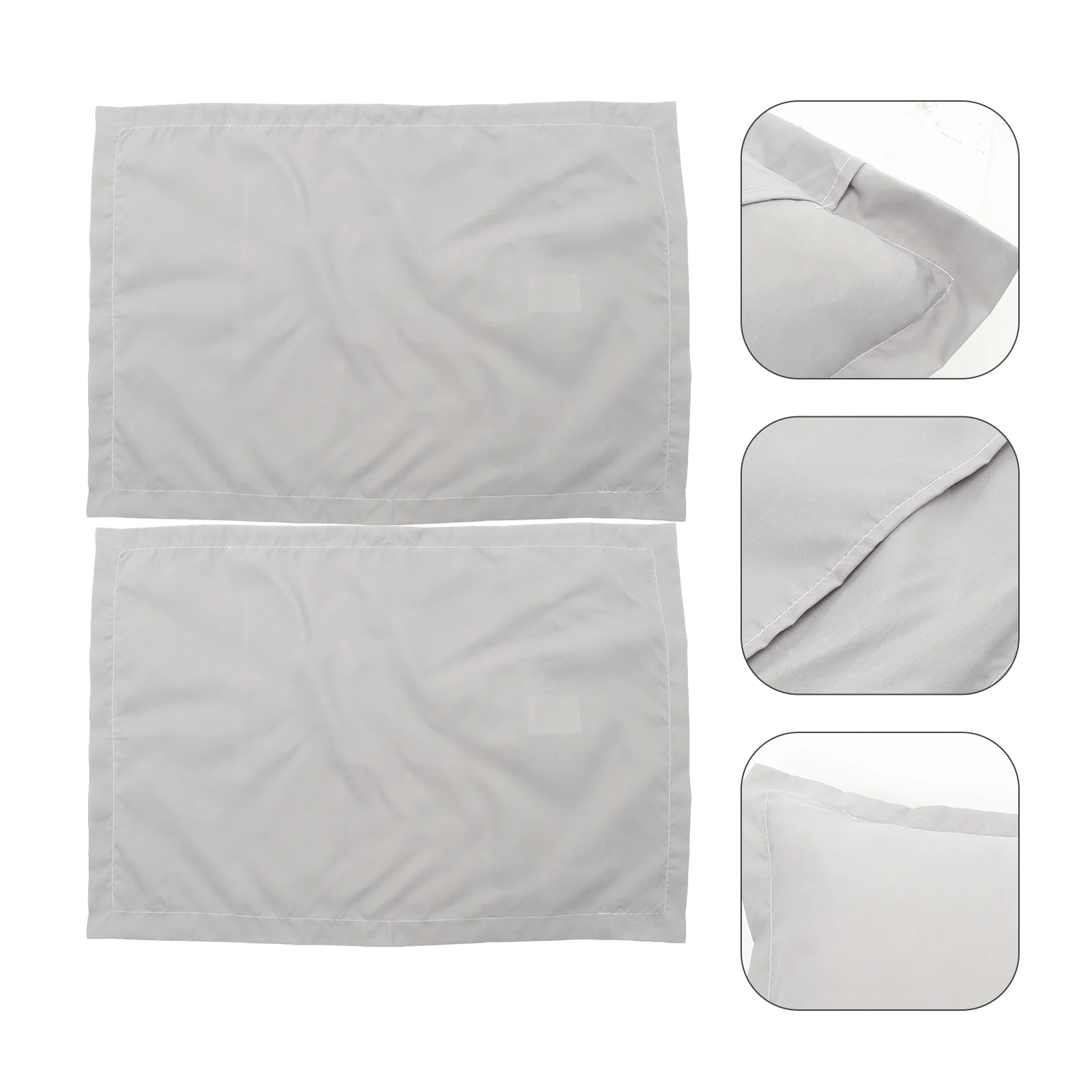 

2Pcs Pillowcase Pillow Protective Cover Solid Color Pillow Cases Household Pillowcase Pillow Dust Proof Covers for Home Men