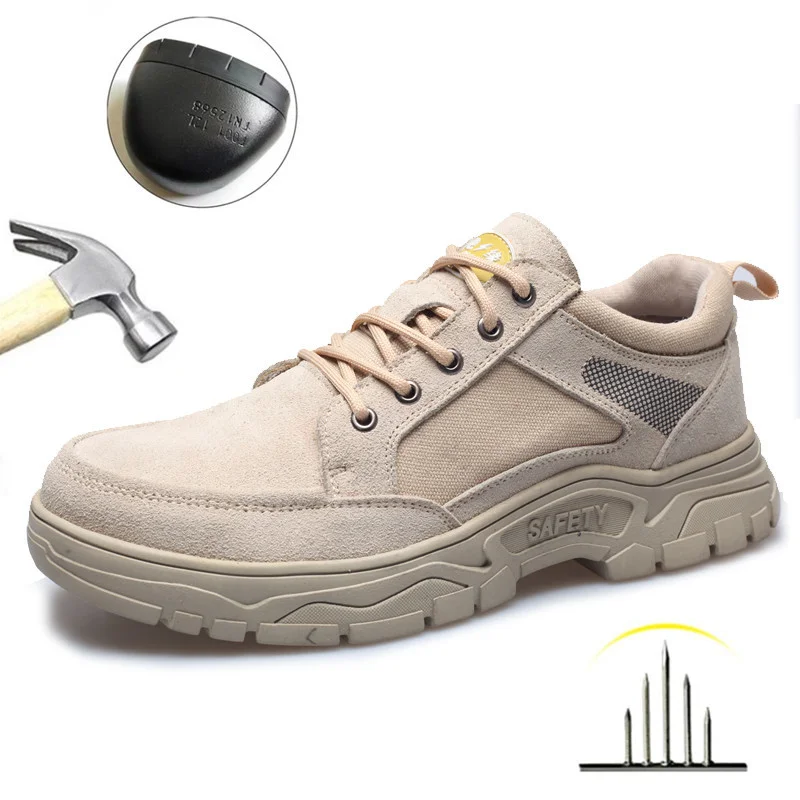 

Work Sneakers Men Indestructible Steel Toe Work Shoes Safety Boot Men Shoes Anti-puncture Working Shoes for Men Dropshipping