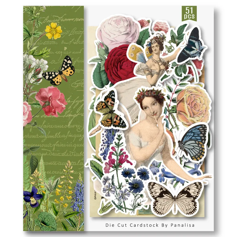

Flower Fairy Vintage Cardstock Die Cuts Collection Kit Scrapbooking Planner Craft Card Making Journaling Project New 2022