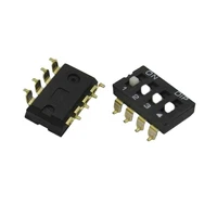 10pcs 8 pins dial switch 2 54mm patch switch dial slide switch 4 gears black switch for electric equipment