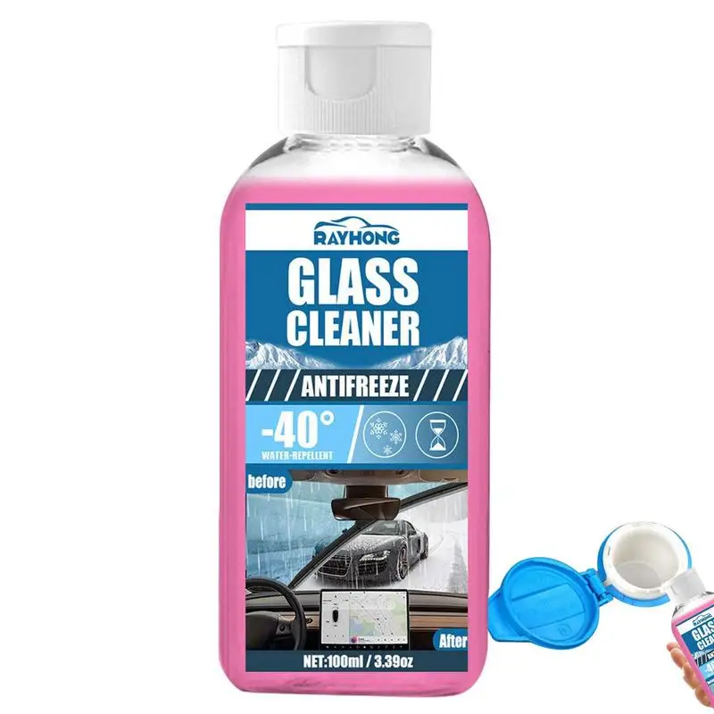 

100ml Car Windshield Cleaner Windshield Deicer Spray Automotive Glass Cleaner For Coatings Water Spots Waxes Oils Freeze Remover