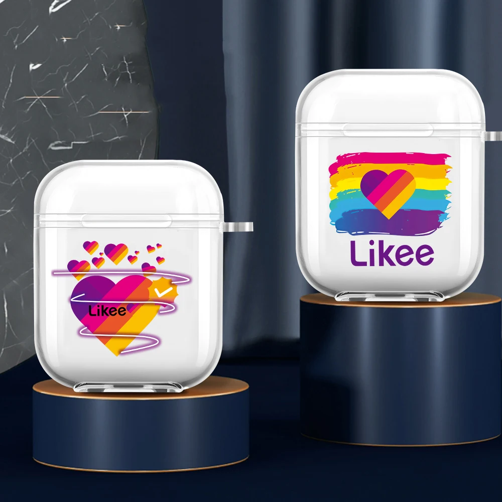 Силиконовый чехол с мультяшным сердцем Likee для Apple Airpods Pro стикер Bluetooth аксессуары