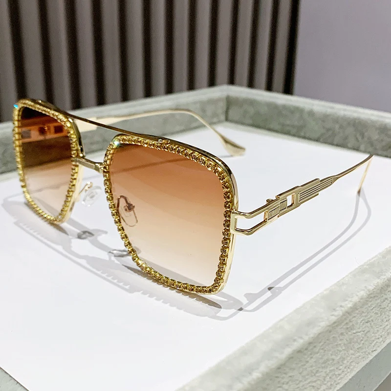 Солнцезащитные очки UV400 для мужчин и женщин роскошные большие брендовые