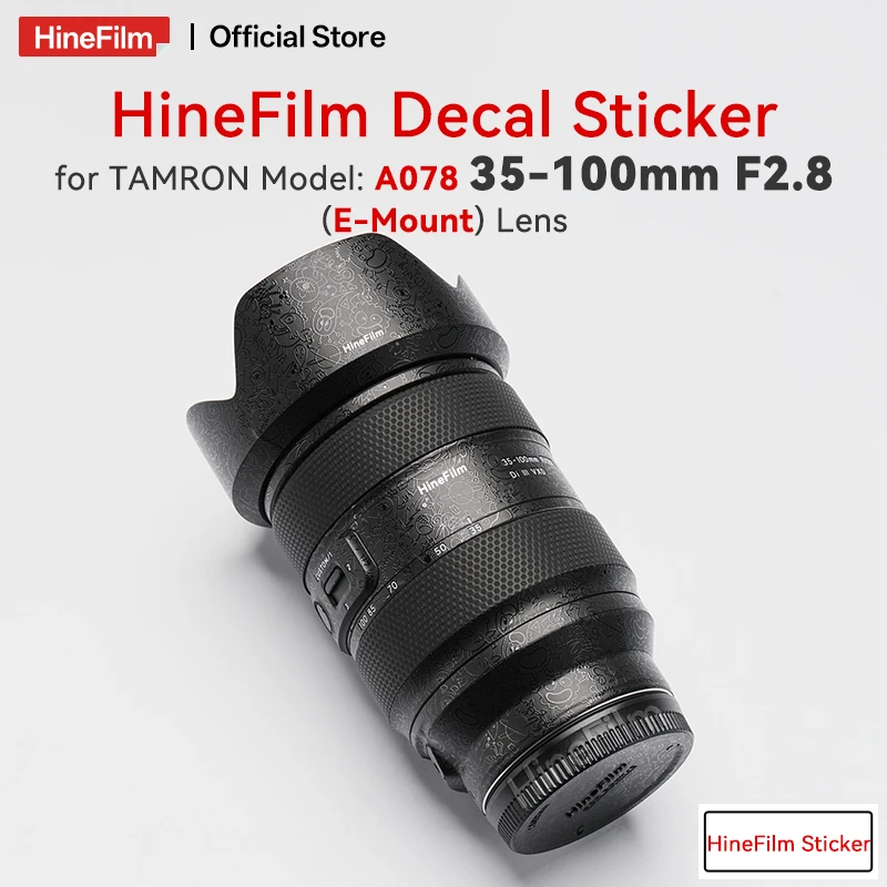 Фото Наклейка-скин Hinefilm для объектива Tamron 35-100 F2.8 для Sony, защитная пленка для объектива 35-100mm F2.8, наклейка-обертка для объектива 35 100 №1