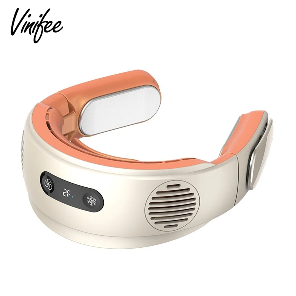 

Mini Electric Wireless Fan Foldable Hanging Neck Fan USB Rechargeable Three Speed Bladeless Mute Fans Air Conditioning Cooler