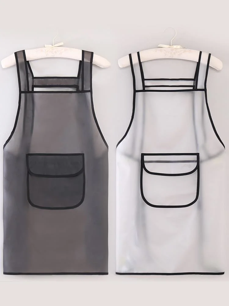 

Прозрачный фартук из ТПУ, женский домашний кухонный, водонепроницаемый, маслостойкий, для кейтеринга, водные изделия, мужской