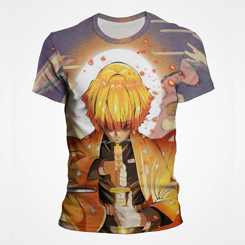 

Demon Slayer Kimetsu No Yaiba Anime Boy Girl New T Shirt 3D Print Men Women Casual Short Sleeve T-Shirt Fashion Unisex Tops Tee