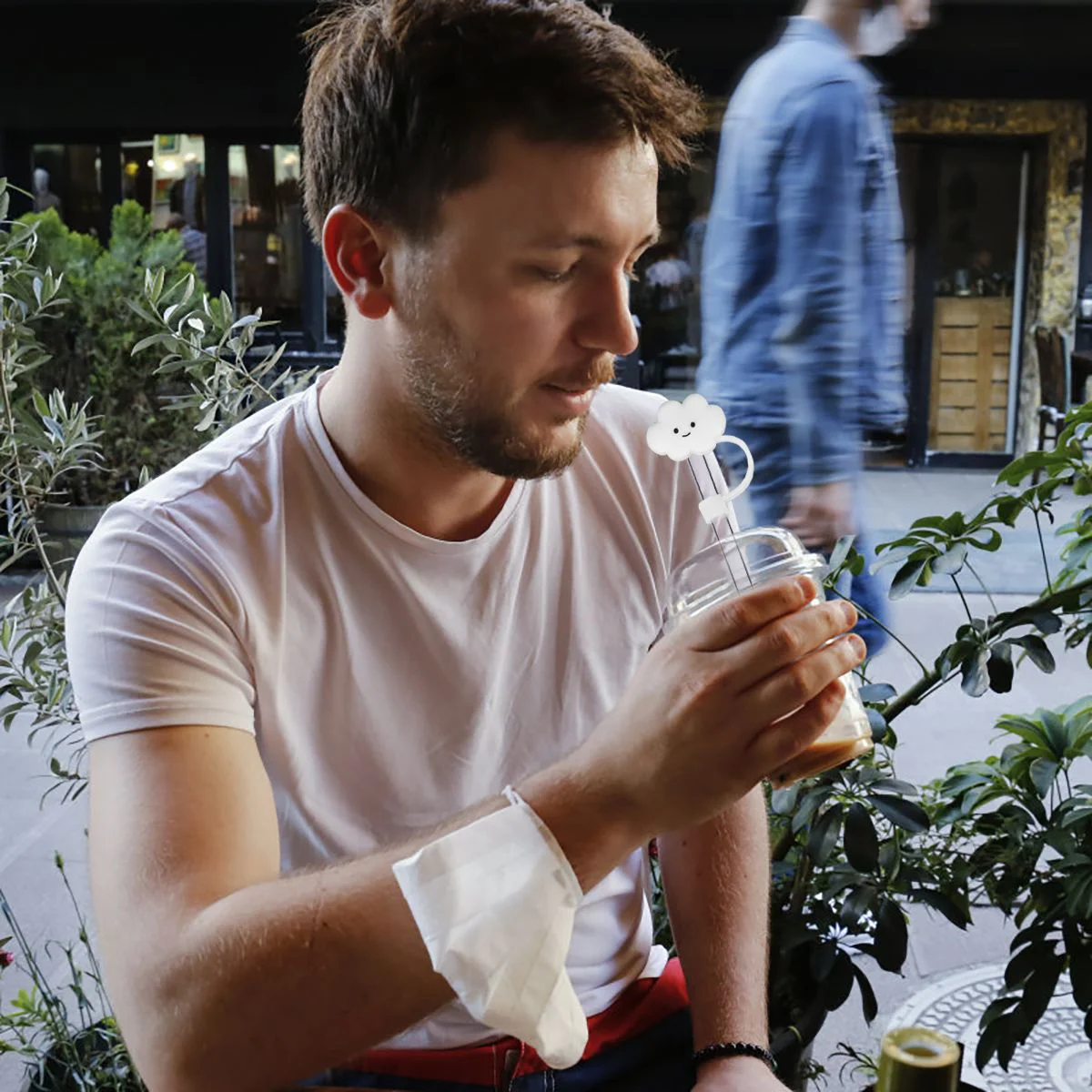 

Straw Silicone Cover Covers Tips Cap Caps Drinking Protector Straws Reusable Toppers Plug Plugs Topper Tumblers Tip Cartoon