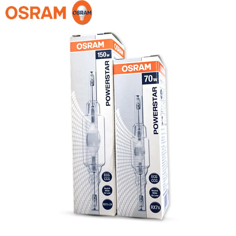 Osram HQI-TS 70 Вт/150 Вт Кварцевая двухсторонняя металлогалогенная лампа RX7S