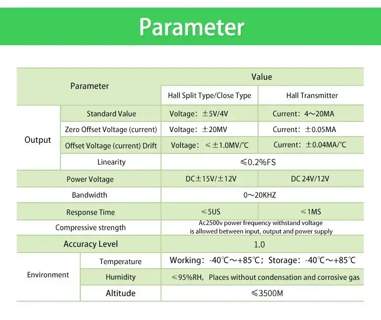 AHKC-HBAA DC4-20mA DC0 ~ (2000-8000) Датчик Холла постоянного тока контроля с открытым контуром