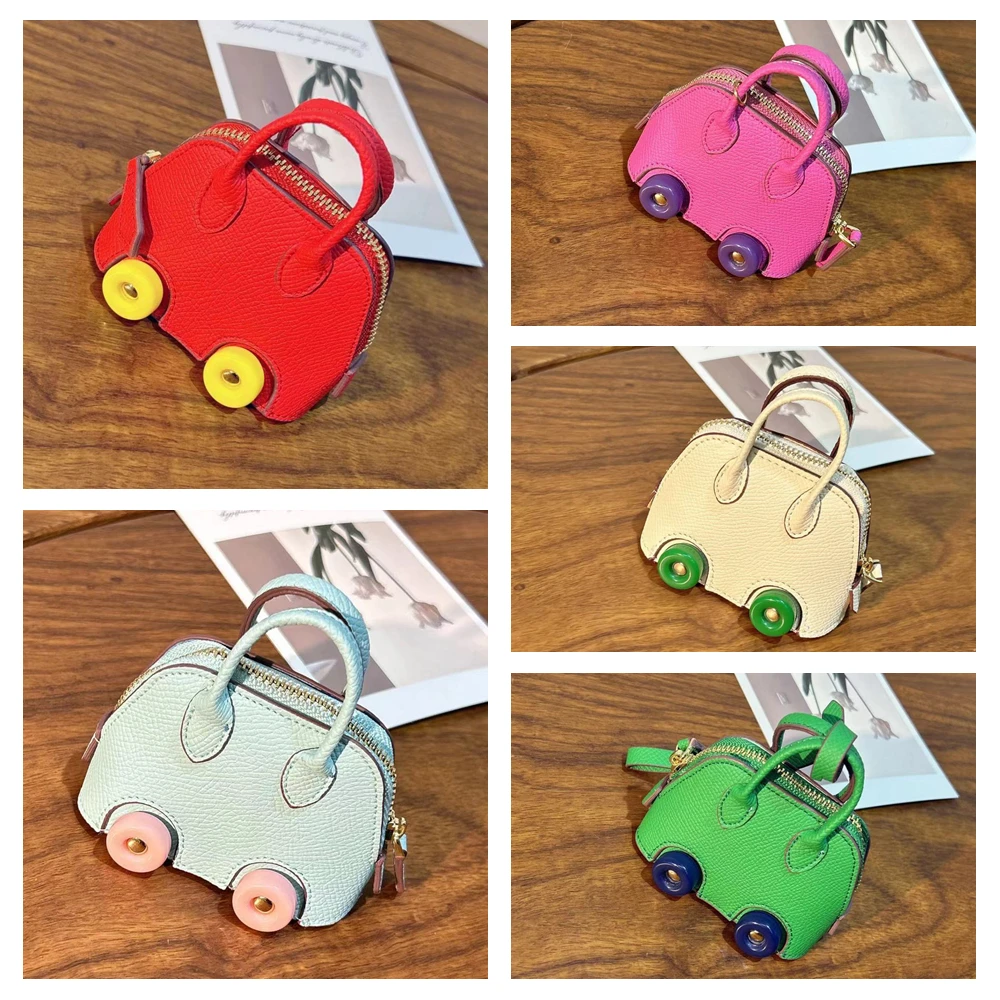 Мини-сумка ручной работы брелок крошечная сумка из искусственной кожи украшение