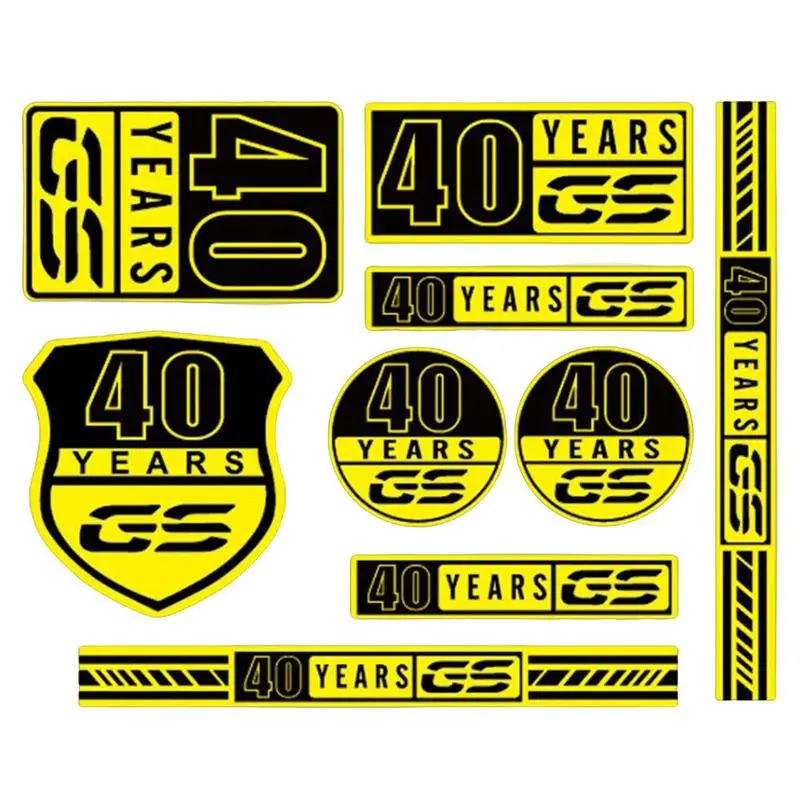 

Стикеры для мотоциклов GS, водонепроницаемые мотоциклетные наклейки, подходят для GS 40 лет, F650/700/800/850GS G310GS R1200/1250GS, универсальные