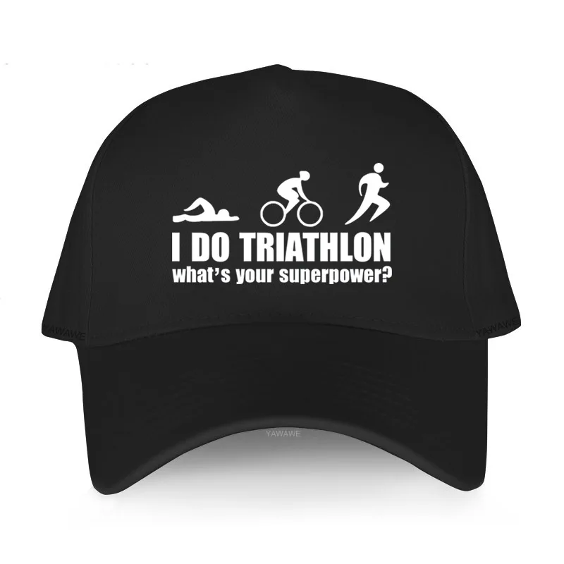 

Мужская хлопковая бейсболка, кепки в стиле хип-хоп I DO TRIATHLON WHATS YOUR SUPER POWER, модная бейсболка в стиле унисекс для плавания и езды на велосипеде