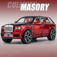 132 scale cullinan masory metal suv business vehicle alloy car simulation sound and light diecast toy car gift for children