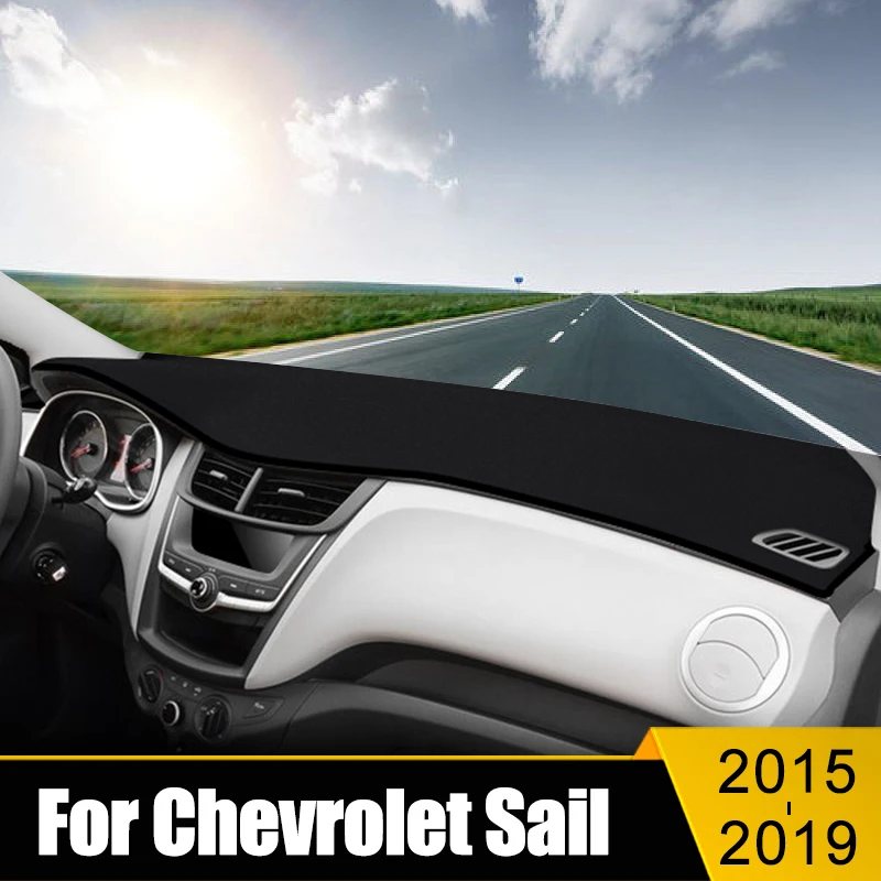 

Car Accessories For Chevrolet Sail 2015 2016 2017 2018 2019 Dashboard Cover Avoid Light Pad Sun Shade Anti-UV Carpets Case Mats
