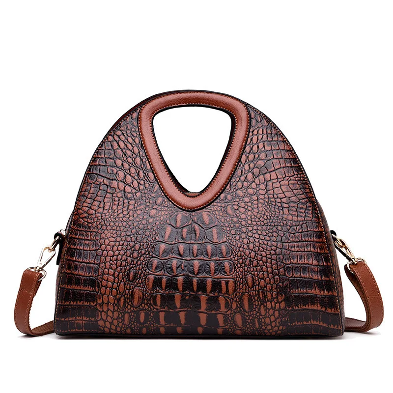 

GAGACIA Retro Women Shoulder Bag PU Leather Handbags Crocodile Pattern Woman Crossbody Bags New Ladies Handbag Sac Main Femme