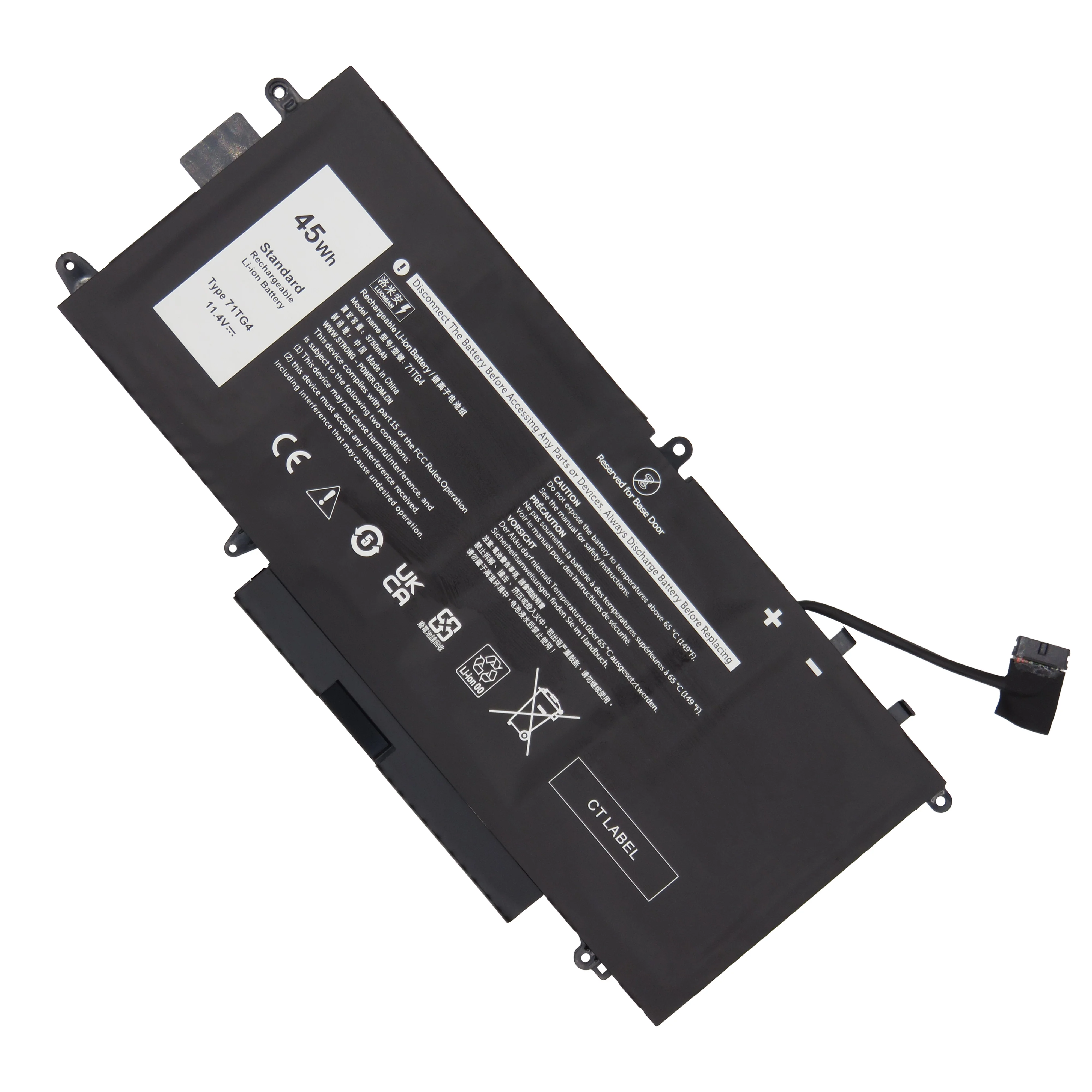 Фото Новая сменная батарея LUOMIAN для ноутбуков DELL Latitude 5289, 7389, 7390, 2-in-1 Series, 725KY, N18GG, 71TG4, 45 Вт·ч/60 Вт·ч, K5XWW №1