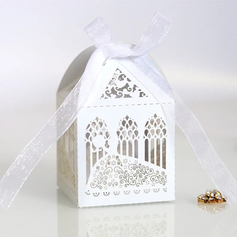 

10pcs Bride Flower Dresses Wedding Candy Dragee Box Gifts Bags Favor Boxes Wedding Bonbonniere DIY Packaging Wrapping Bags