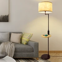 depuley nordic vertical gold usb charging floor lamp pole floor light drum shade simple luminaire for bedroom living room office
