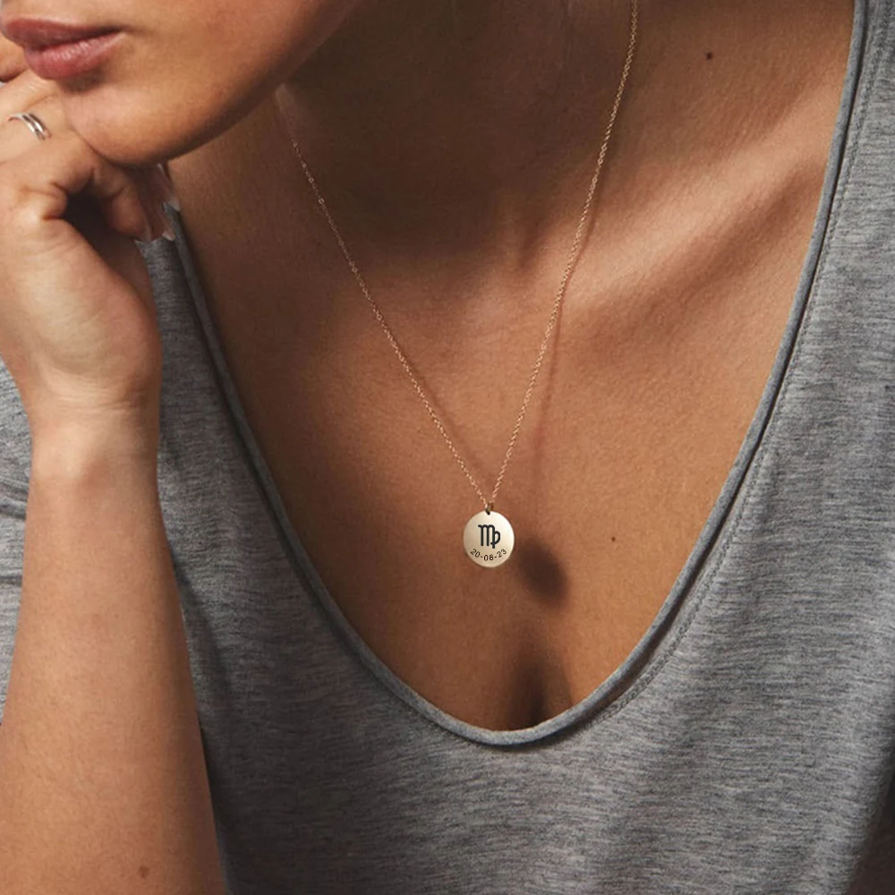 E-Manco на заказ 316L из нержавеющей стали созвездия шаблон резьба ожерелье