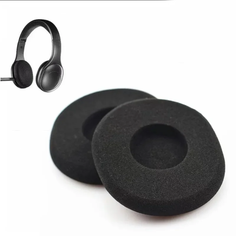 Фото Пенопластовые амбушюры для наушников LOGITECH H800, губка, сменные Bluetooth наушники, подушечки для наушников, чехлы для наушников, вкладыши №1