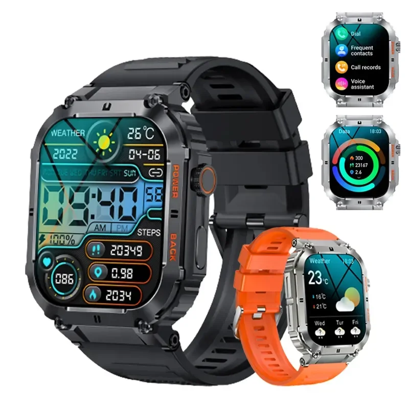 

2023 NEW Smart Watch Bluetooth Call Smartwatch Men Heart Rate Blood Pressure Health Monitor Fitness Tracker Watch PK Tank T1
