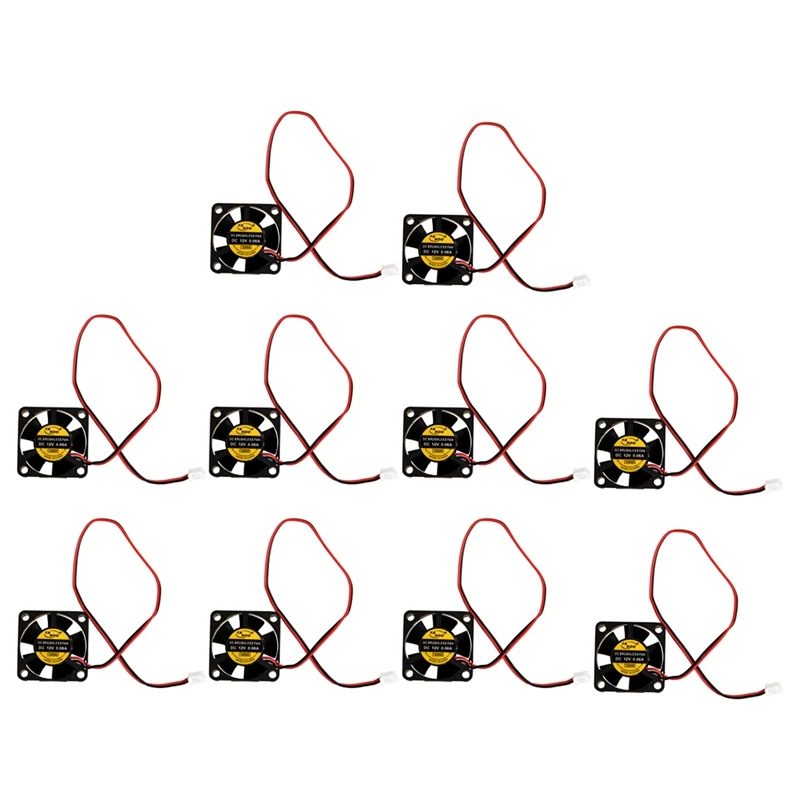 10 шт. 30 мм X 30 мм X 10 мм 3010S 12 В 0,06a Бесщеточный вентилятор охлаждения постоянного тока