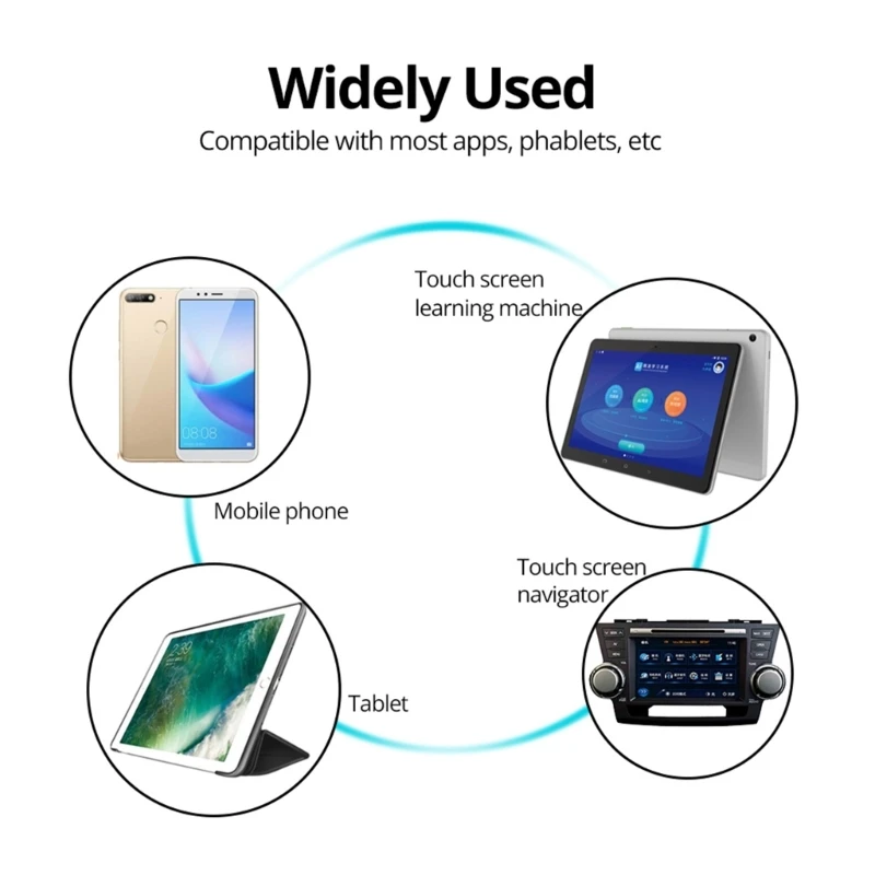 

51BE 2 In 1 Tablets Pen for Touch Screen Stylus Pencil For Tablet Phone Pad Pen