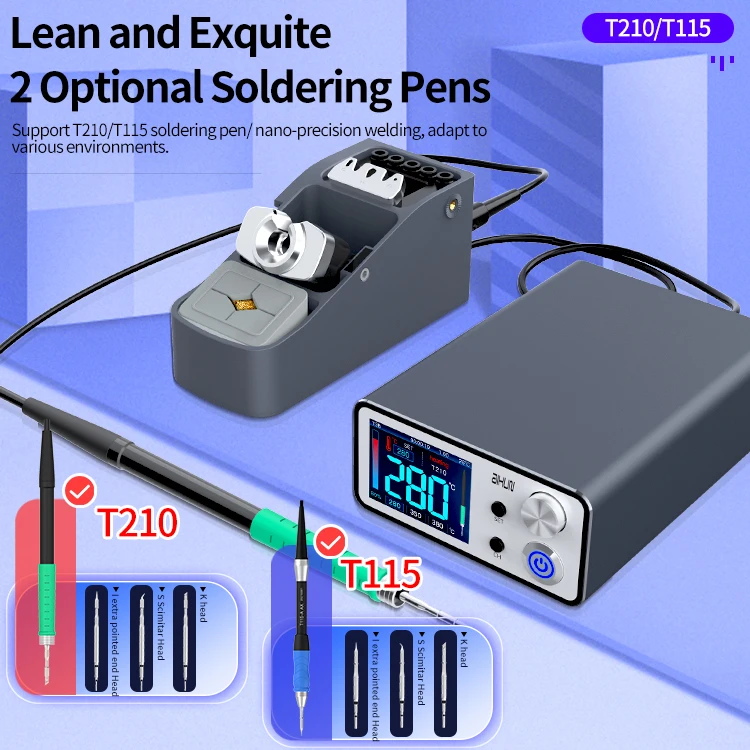 

Orignal factory AIXUN T3B Soldering StationT115 T210 Series Handle Welding Iron Tips Electric Rework Station for iPhone Repair