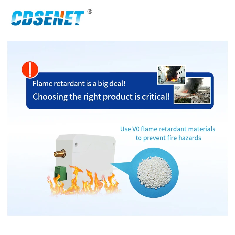 LoRa Module 433MHz RS232 Half duplex 30dBm Long Range 8km Modbus Din-Rail High Performance Wireless Data Transmission Relay LBT