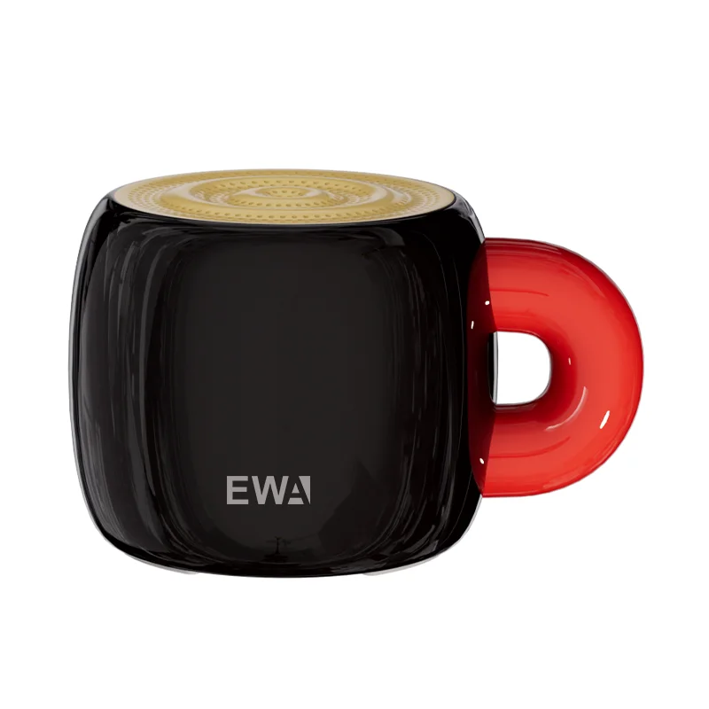Фото EWA A163 Креативный мини-динамик Bluetooth в форме чашки, водонепроницаемый портативный металлический беспроводной динамик IP67, подходит для подарков №1