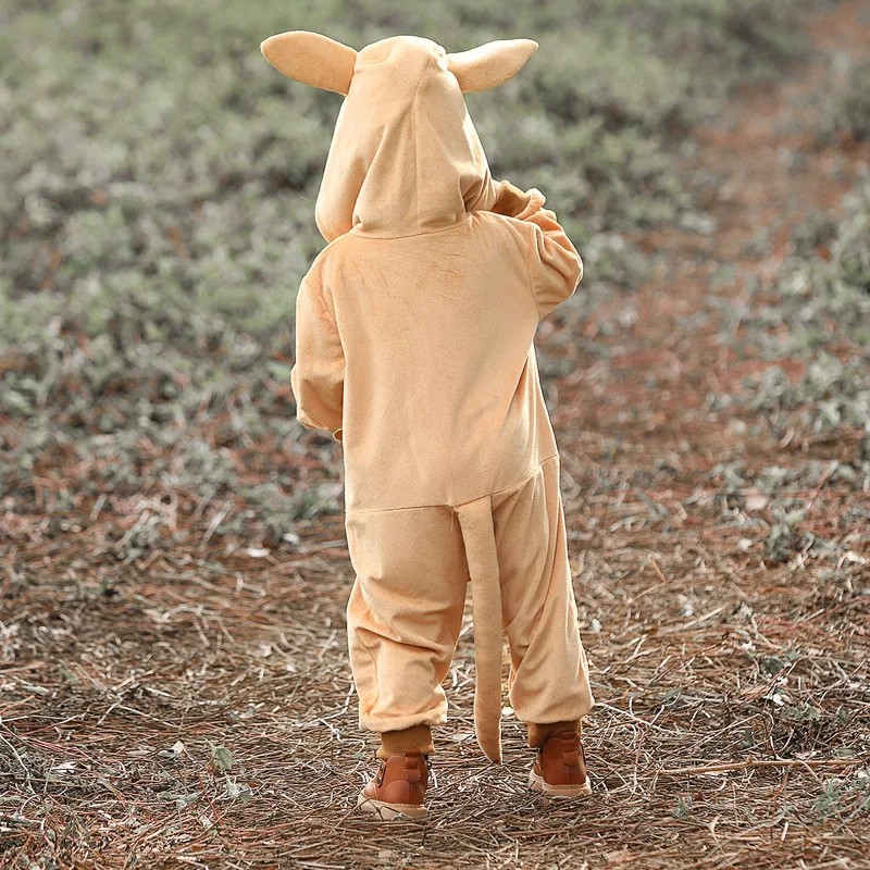 2022 New Childrens Kids Men and Women Cute Kangaroo Animal One-piece Suit Girls Clothes Kids Fashion Fall Clothes for Women