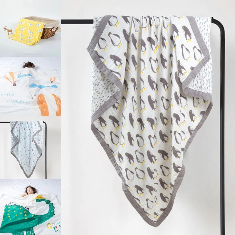 

Cotton Baby Quilt Gauze Infant Bath Wrap Towel Multipurpose Toddler Sleeping