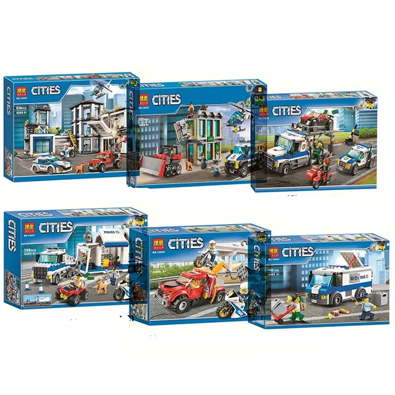 

Серия «город», совместимый с полицейским учащимся, набор строительных блоков для мальчиков и девочек, кирпичи, игрушки для детей, рождестве...