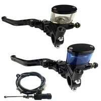 78 22mm motorcycle cnc hydraulic clutch kit lever master cylinder knitting oil hose 125 250cc