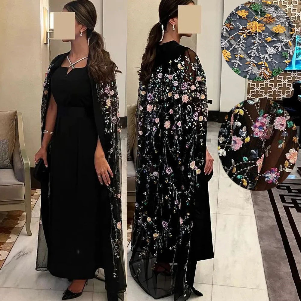 

Halter Straight Middle Eastern Dress Prom Gown فساتين الحفلات Embroidery Charming Eevening Dresses فساتين السهرة 2023 جديده