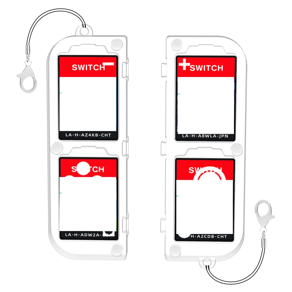 Прозрачный игровой картридж для хранения совместим с переключателями OLED/Switch Lite