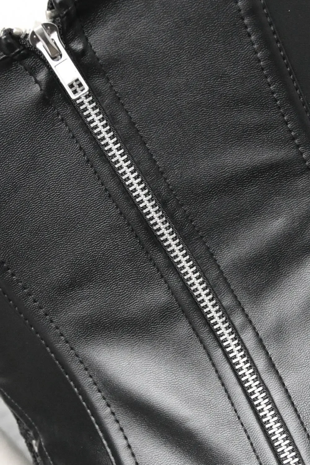 Сексуальные кожаные корсеты юбка на шнуровке ажурный корсет черная