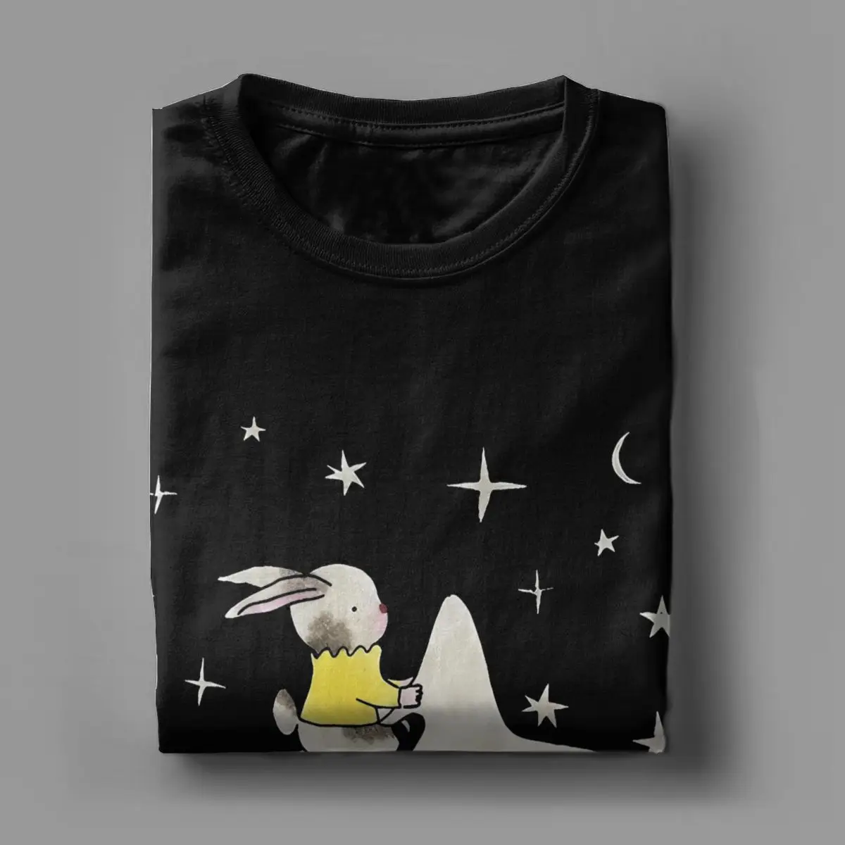 Мужская футболка с коротким рукавом круглым вырезом и принтом