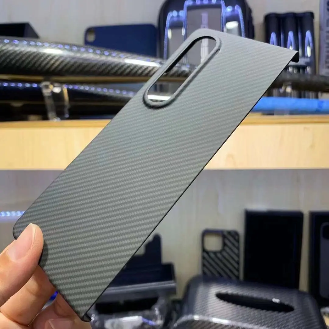 Чехол из углеродного волокна для Samsung Galaxy Z Fold 3 /Z 4 Тонкий чехол арамидного