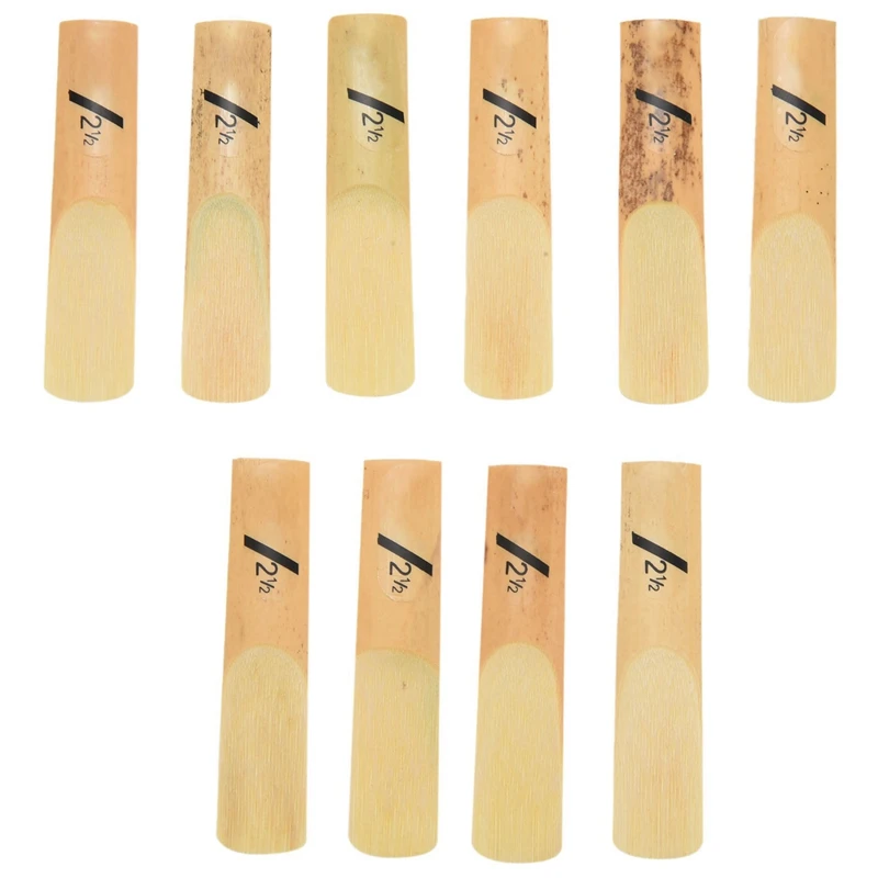 

100Pcs Alto Saxophone Sax Reeds Classic Alto Reed For Riyin Saxophone 2.5 Strength 2 1/2