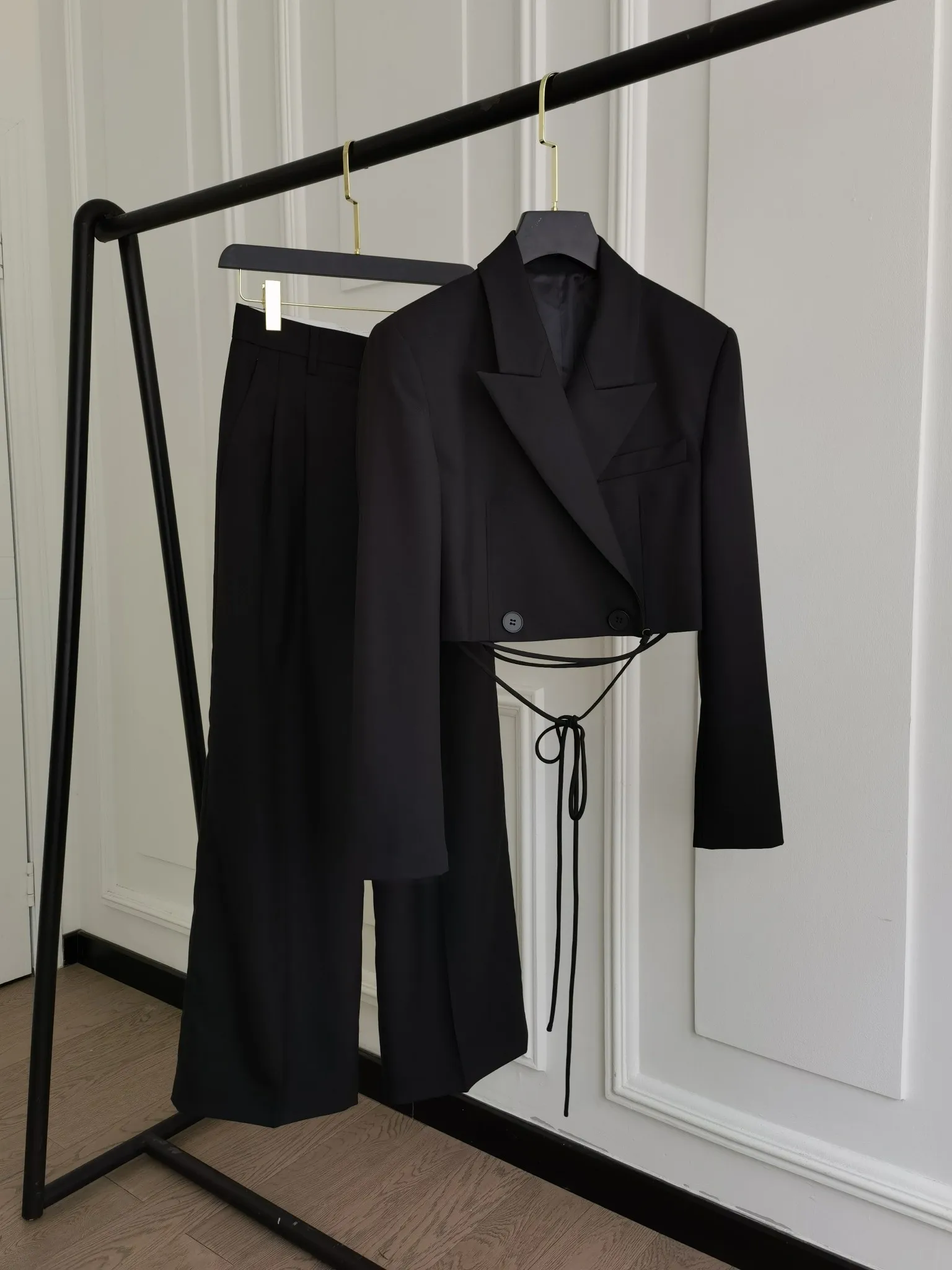 

2022 new women fashion suit jacket + trousers 2 piece set 0704