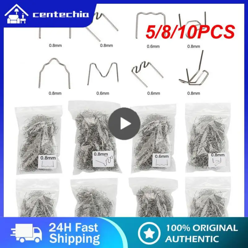 

5/8/10PCS Iron Staples Bumper Repair S Wave Staples Hot Plastic Welder Heat Gun Hot Stapler Tool