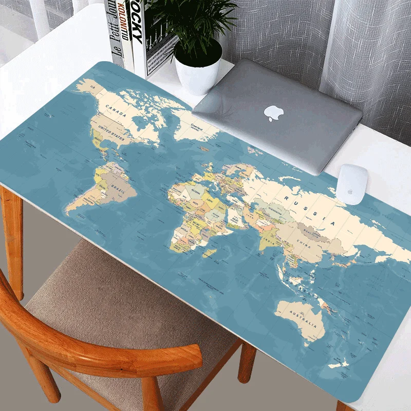 XL Mouse Pad Large Gaming Big Mat Computer Mousepad Rubber World Map Mause Game Keyboard Fashion Desk |