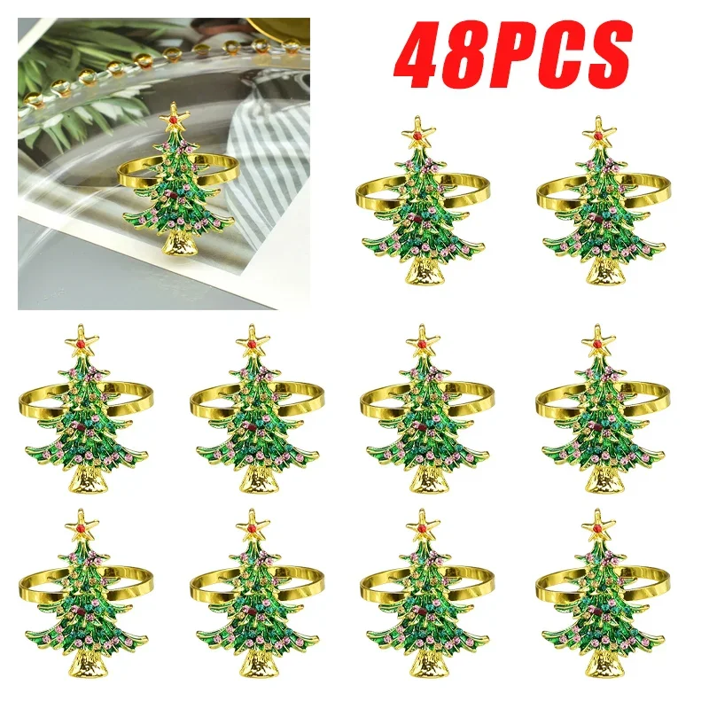 Милый держатель и кольца для стола украшение в виде рождественской елки