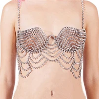 2022 womens pendant necklace body jewelry shiny hollow bra bra body summer chain popular fashion statement necklace jewelry