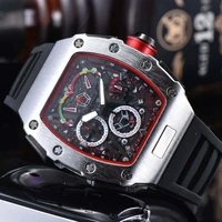 new multifunction tonneau mens watches luxury automatic date waterproof quartz watch classic chronograph sports top aaa clocks