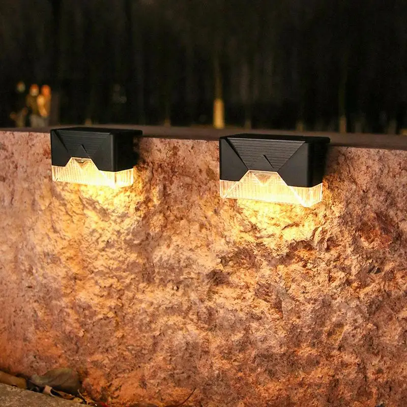 

4Pcs Solar Deck LED Lights for Outdoor, Waterproof Solar LED Lights for Deck, Step, Railing, Wall, Patio, Garden, Stair, Yard